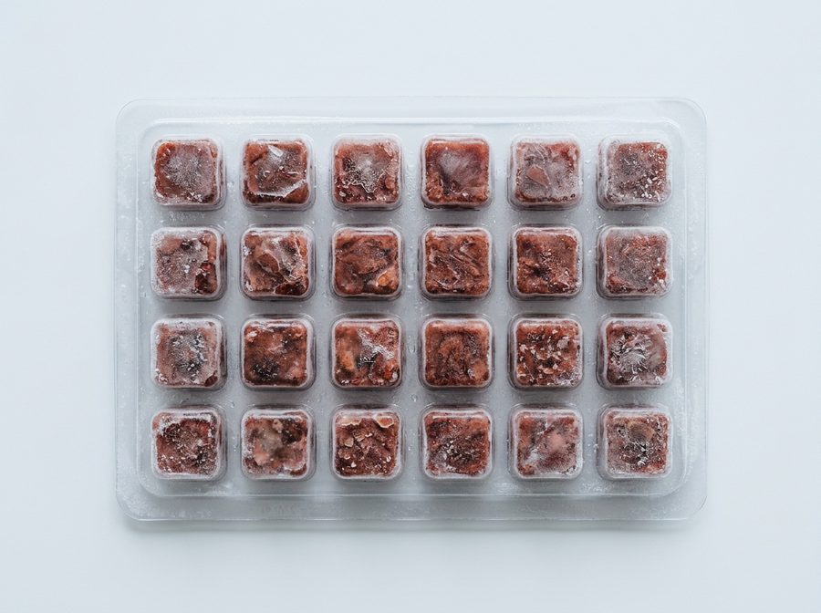 Plaquette de nourriture congelée en cubes pour poissons
