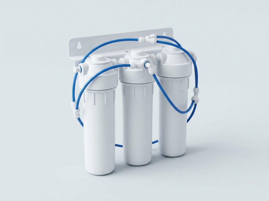 Osmoseur domestique avec ses cartouches et sa membrane